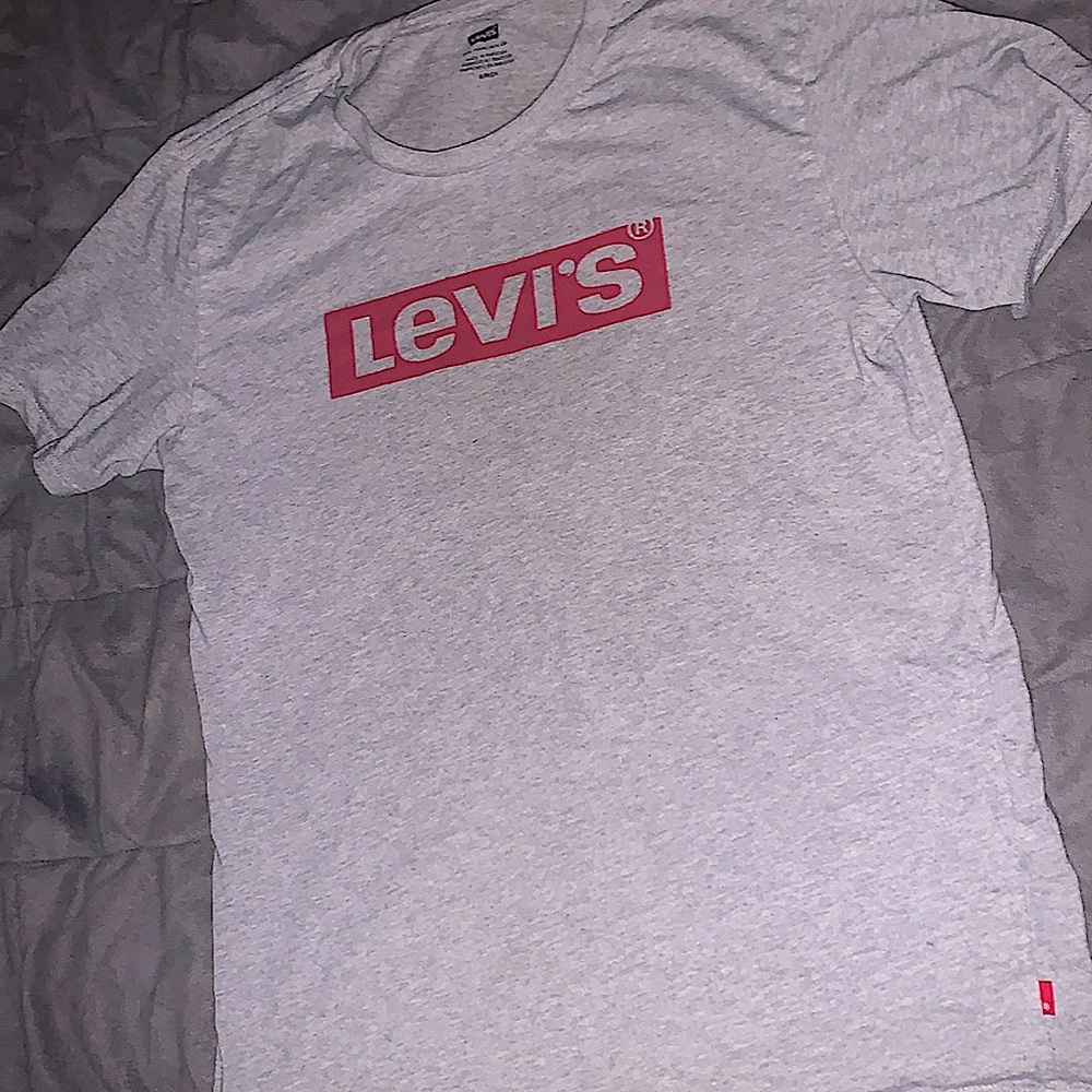 Levi's - box logo " tee shirt ( light worn )